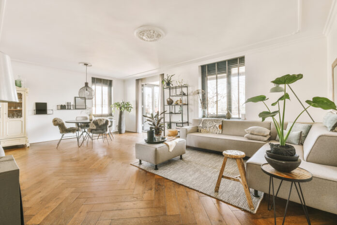 Spacious room in modern apartment